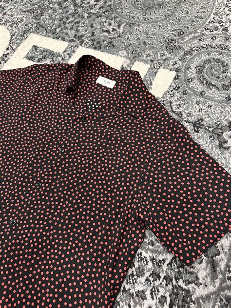 celine polka dot shirt|CELINE HOMME Camp.